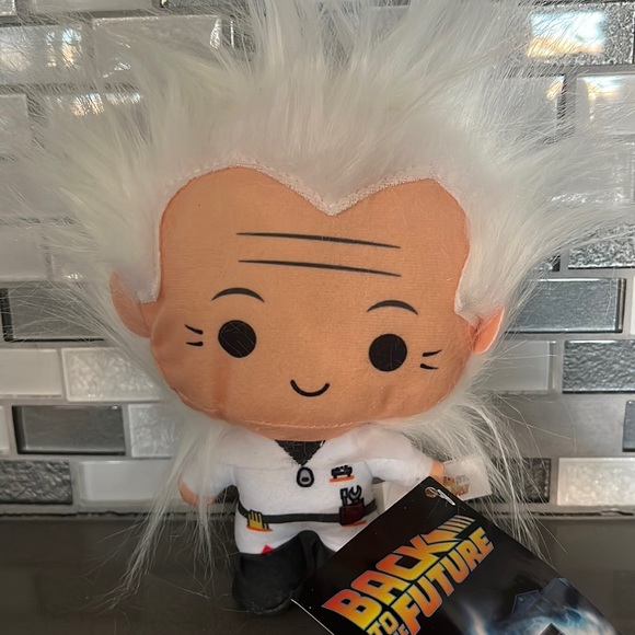 Back to the Future Doc Brown Chibi Plush Doll Figure 7" Universal Studios / NEW - Picture 2 of 13